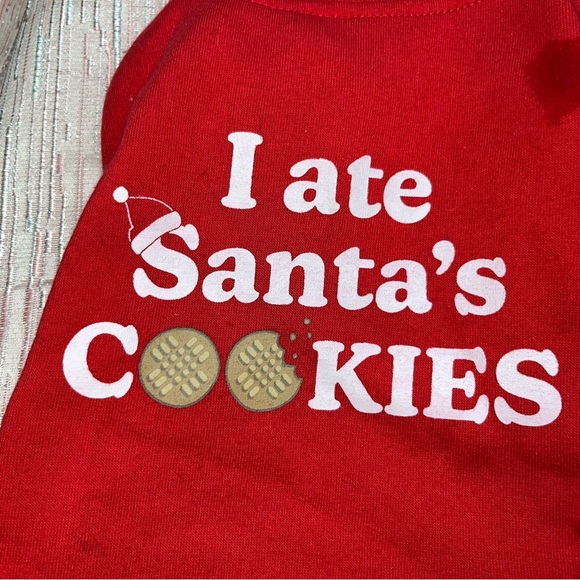 Red Pet Hoodie with Antlers - Picture 3 of 5